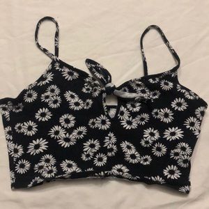 Forever 21 floral crop top